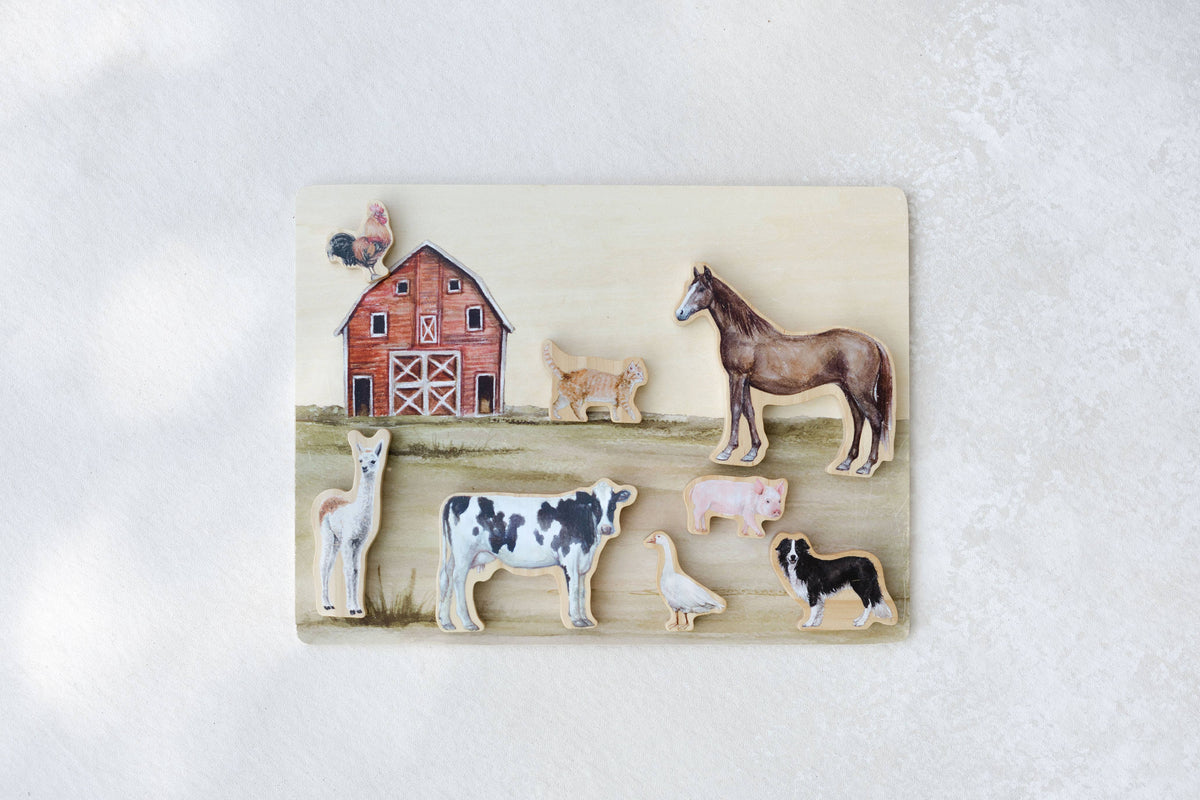 Paige Tate Farm Animals Wooden Puzzle: A Tabitha Paige Puzzle