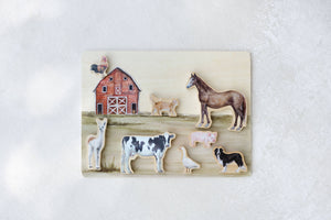 Paige Tate Farm Animals Wooden Puzzle: A Tabitha Paige Puzzle
