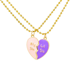 Zomi Gems Girls Big Sis / Little Sis Necklace Set