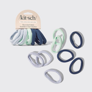 KITSCH Recycled Seamless Hair Elastics 8pc Set Garden Bouquet
