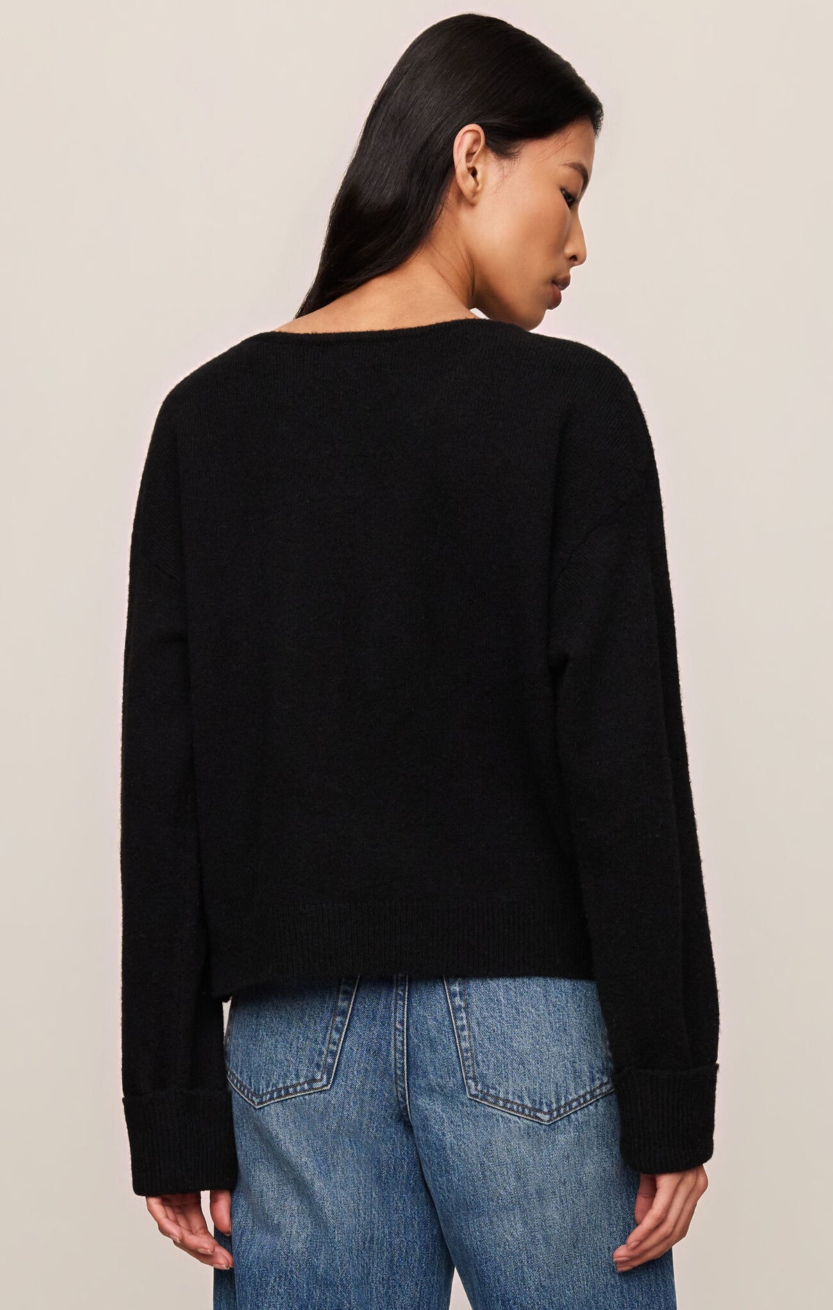 Z Supply Cerro V-Neck Sweater in Black