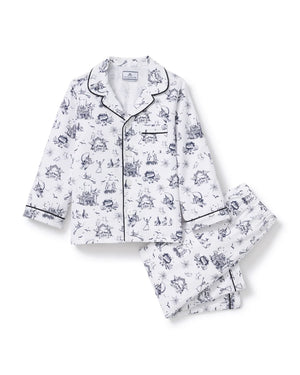 Petite Plume Kid's Twill Pajama Set in Hallow's Eve Toile