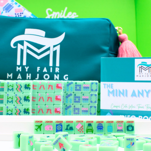 My Fair Mahjong Anywhere Series Mini Mahjong Set in Green