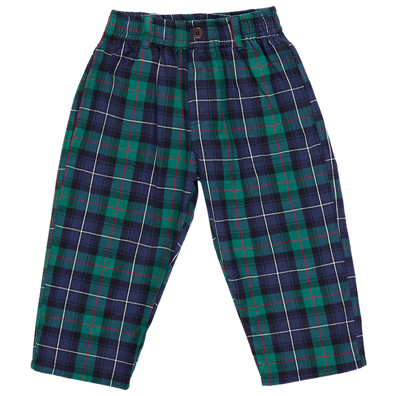 Pink Chicken Jackson Pant in Green Tartan