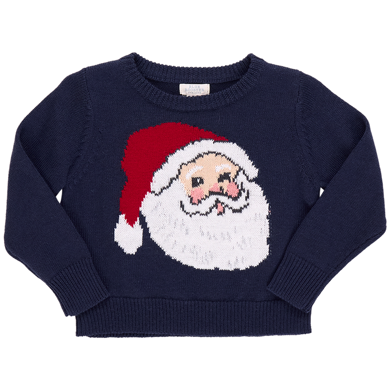 Pink Chicken Oliver Sweater in Navy Santa