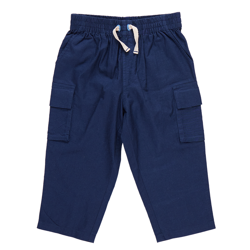 Pink Chicken Boys Pull on Pant in Navy