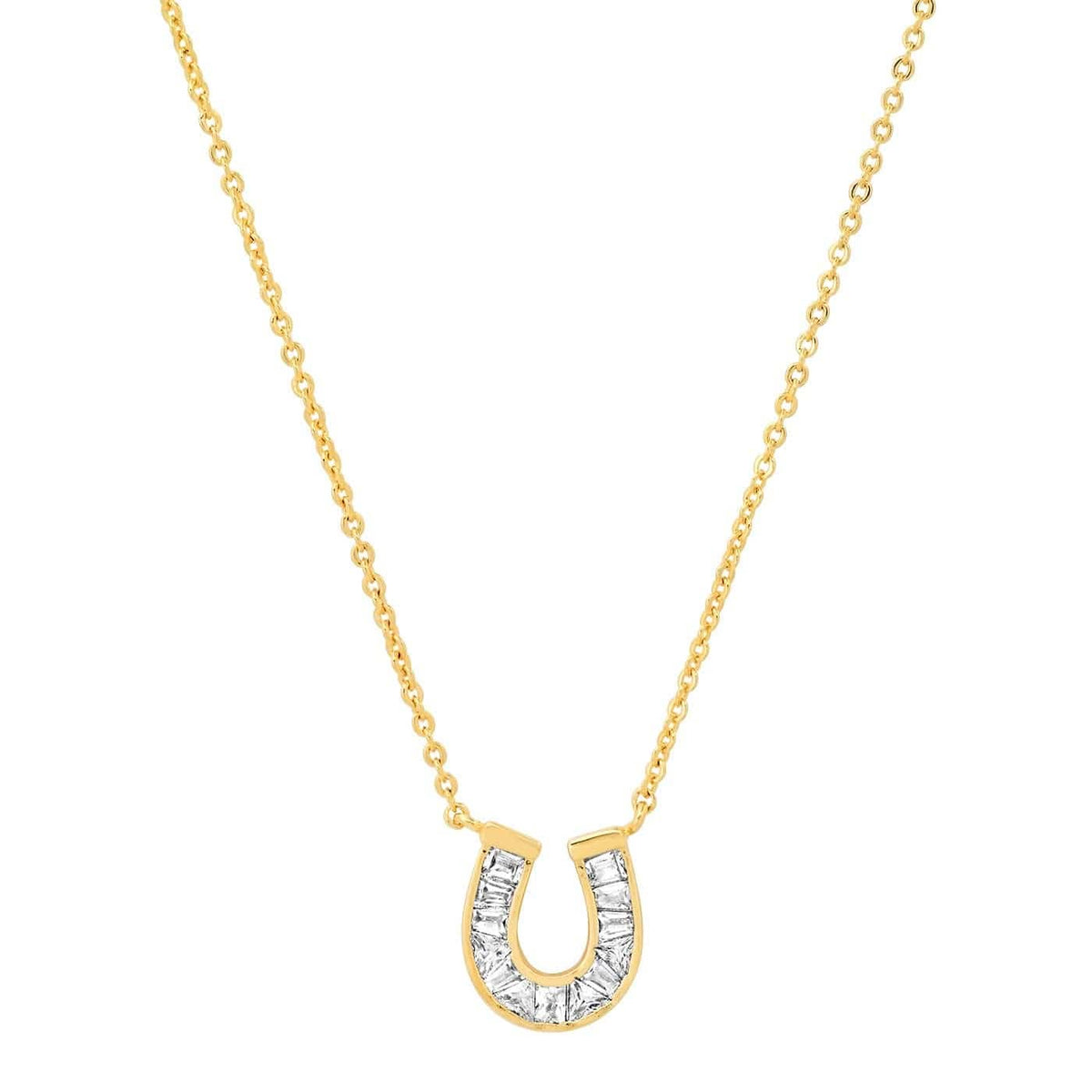 Tai Baguette Horseshoe Necklace