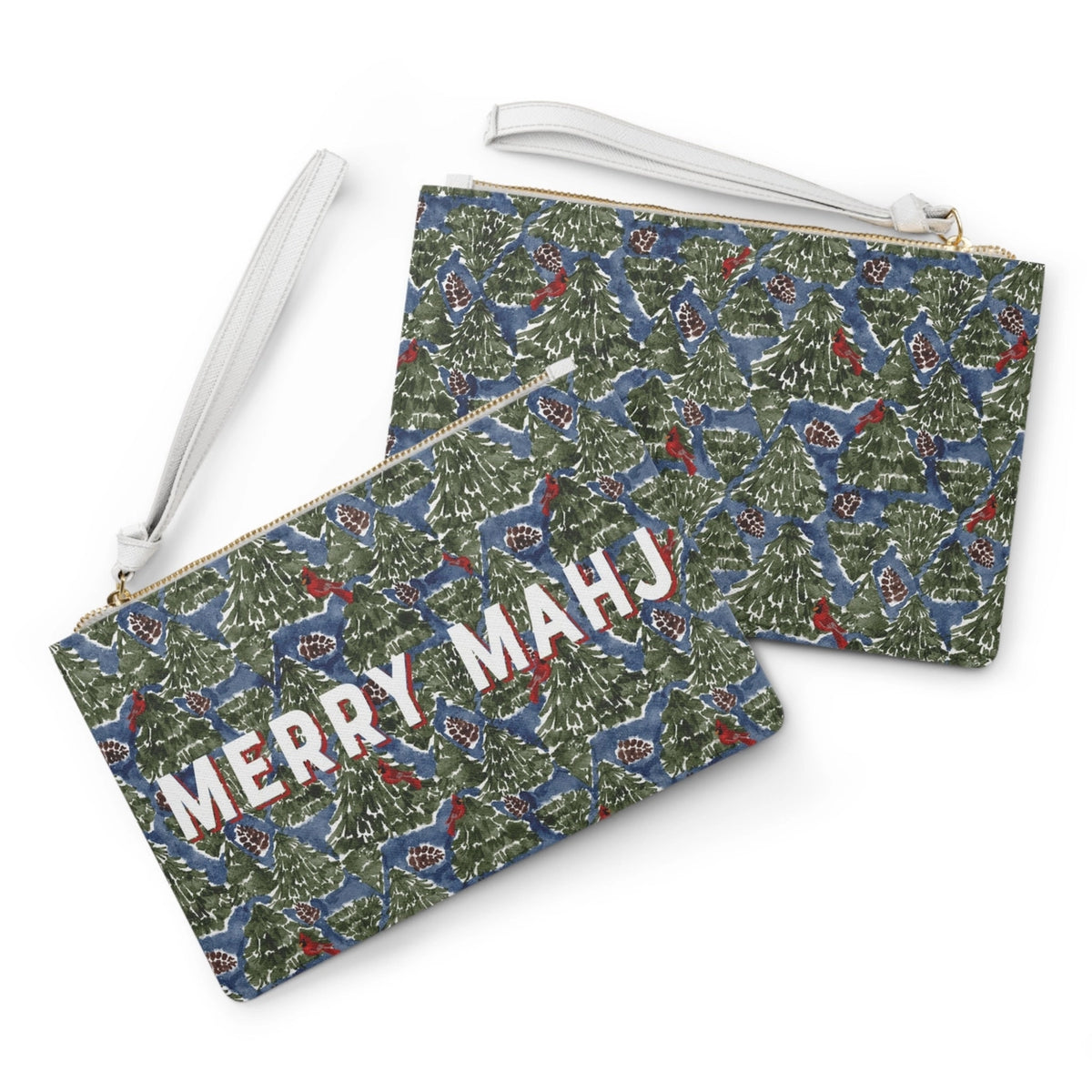 Britt Mills Merry Mahj Holiday Mahjong Card Holder in Merry Wood