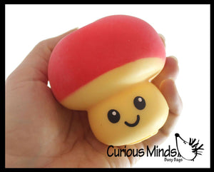 Curious Minds Toys Mushroom Squishy Squeeze Stress Ball