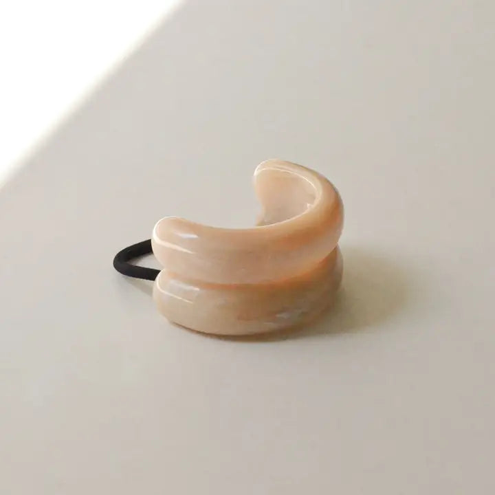 Nar'sha Double Wide Resin Ponytail Tie - Multiple Colors!