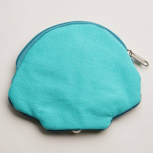 Frem Seashell Beaded Coin Purse with Pearl Accent