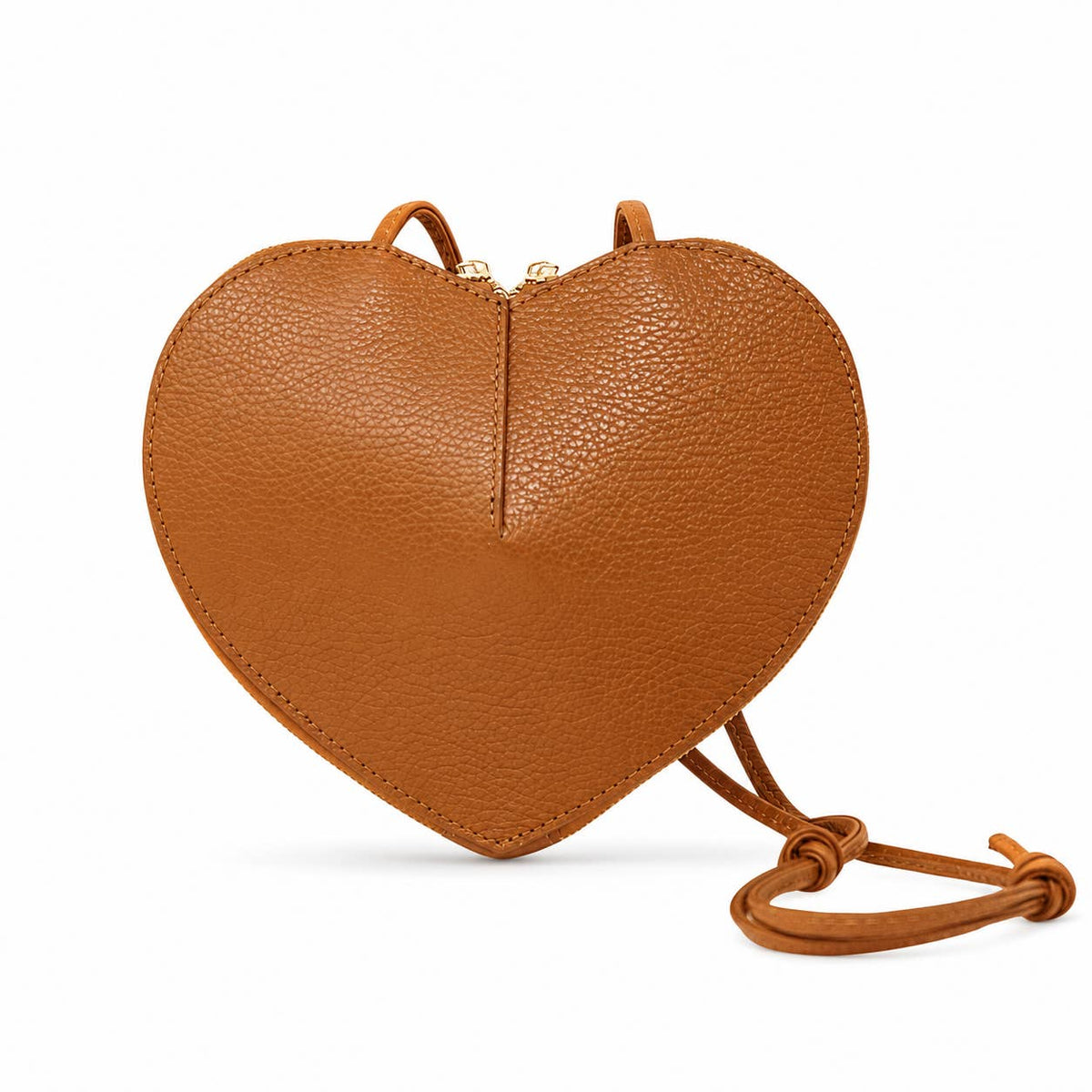 German Fuentes Handbags - Leather Crossbody Heart Bag