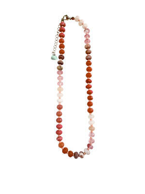 Gemelli - Barrett Beaded Necklace- Scarlet