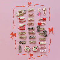 Rockahula Cherry Dreams Fabric Clip set
