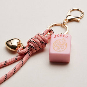 Frem Mahjong Rope and Heart Keychain/Bag Charm - Multiple Colors!