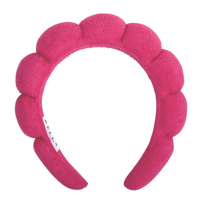 Bella Sleep Spa Plush Spa Headband in Hot Pink