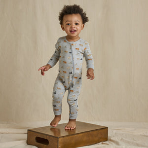 Coop Kids by Pink Chicken Baby Zip Romper in Labs