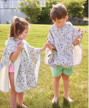 Timo + Violet Blue Coral Reef Swim Poncho