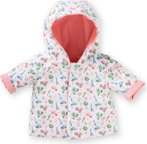 Corolle Weekend in Paris Reversible Raincoat for 12" Doll