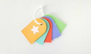 Bannor Toys Silicone Shape Flash Cards Teething Toy