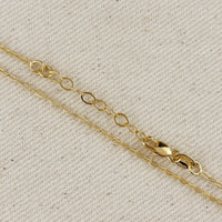 GoldFi - 18k Gold Filled Mini Diamond Cut Paperclip Chain