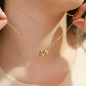 Tai Chain Necklace with Gold Rondelles