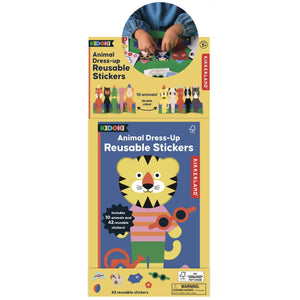 Kikkerland Kidoki Animal Dress-Up Stickers