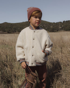 Rylee + Cru Sherpa Bomber in Natural