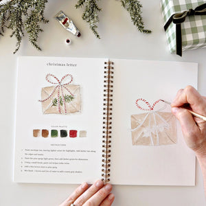 emily lex studio Classic Christmas Watercolor Workbook