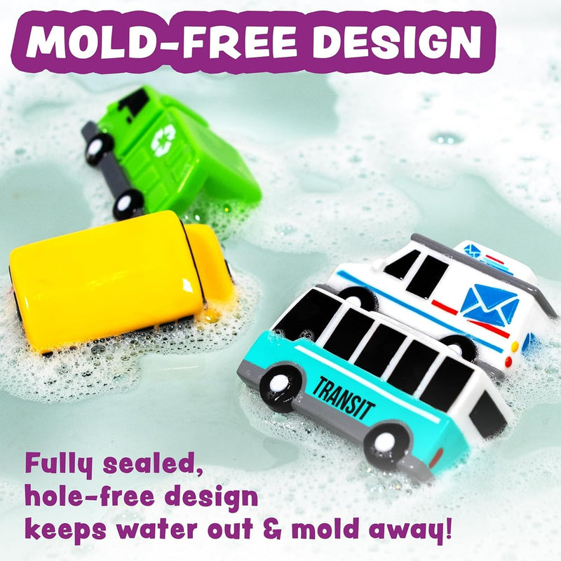 Tubworks Mold-Free Vehicles Bath Toys