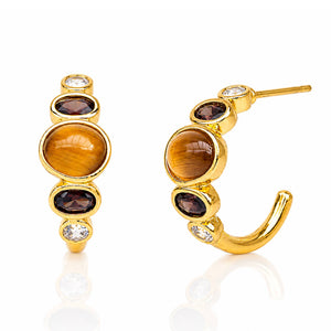 Tai Jewelry - Ombre Small Hoop Earring