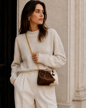 German Fuentes Handbags - Italian Leather and Cowhide Pouch Clutch/Crossbody (Mult. Options)