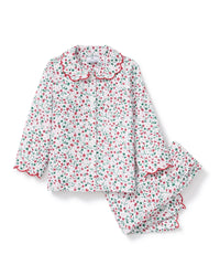 Petite Plume Children's Twill Colette Pajama Set in Winter Garden