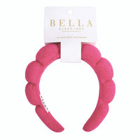 Bella Sleep Spa Plush Spa Headband in Hot Pink