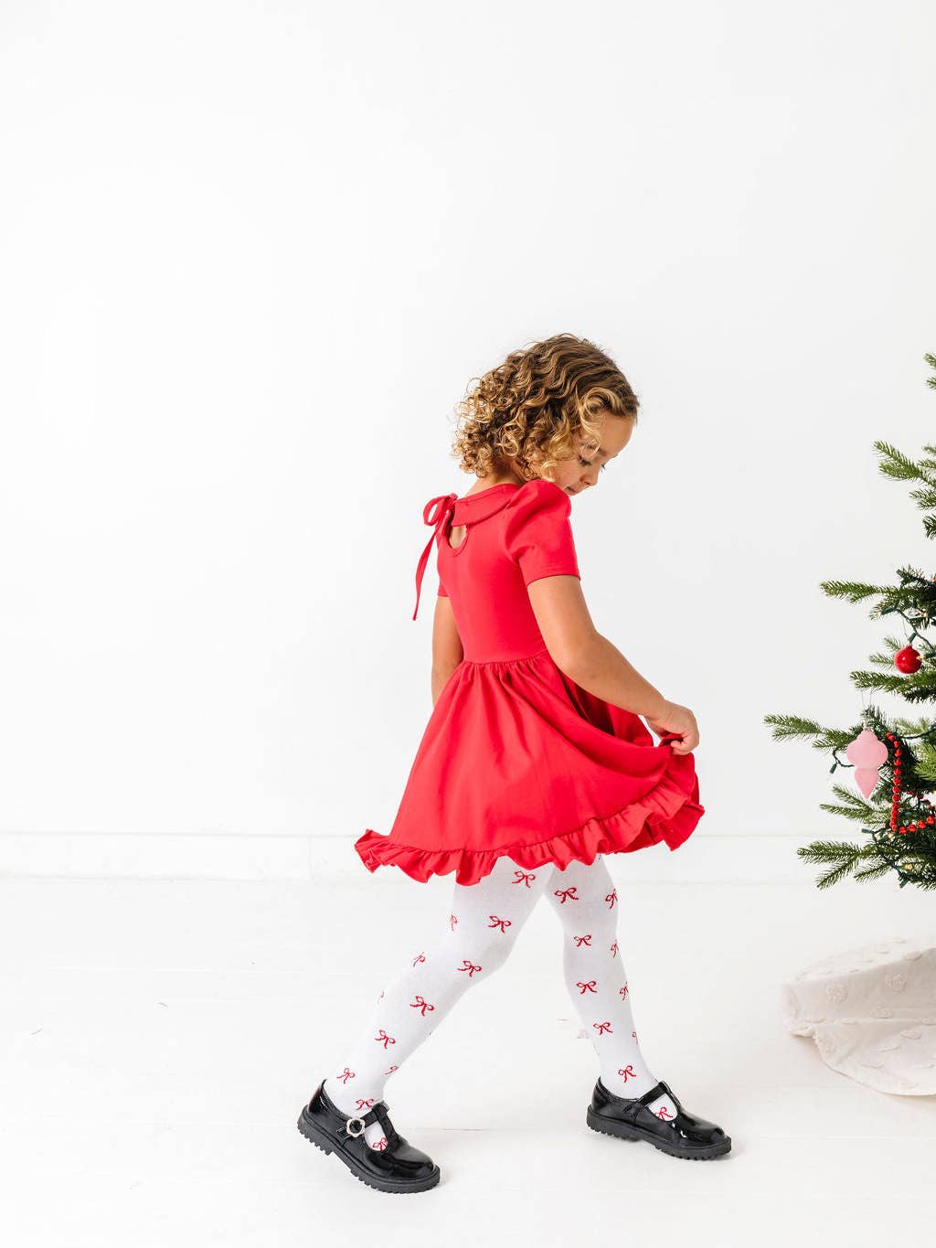 Little Stocking Co. Knit Tights in Bows