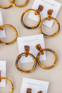 St. Armands Bamboo Statement Drop Earrings