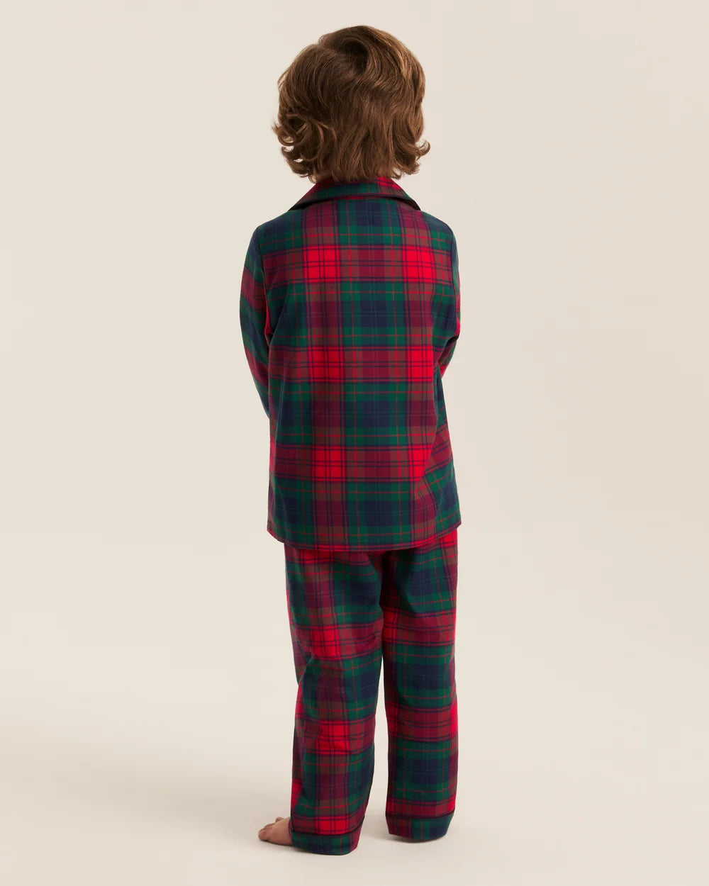 Petite Plume Children's Twill Pajama Set in St. James Tartan
