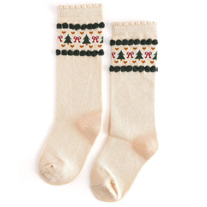 Little Stocking Co. Knee High Socks in Faire Isle