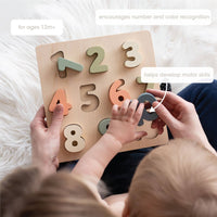Pearhead Wooden Numbers Puzzle
