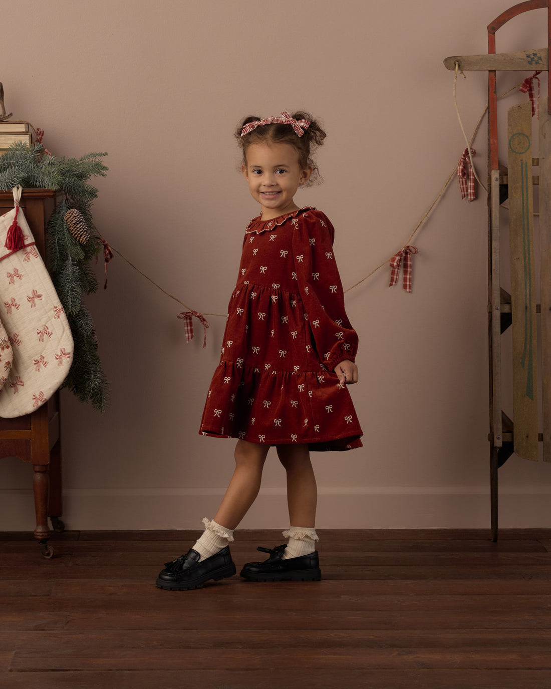 Rylee + Cru Fran Dress in Bows