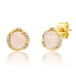 Tai Organic Stone Studs with Cz