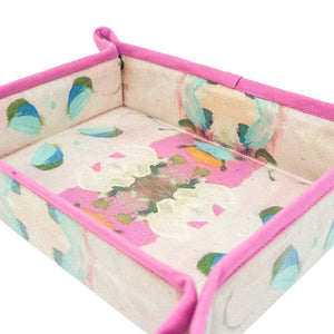 Laura Park Designs Monet's Garden Pink Snap Tray