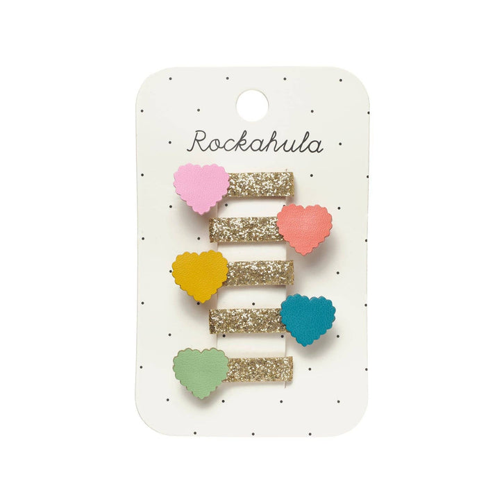 Rockahula  Scallop Heart Mini Clip Set