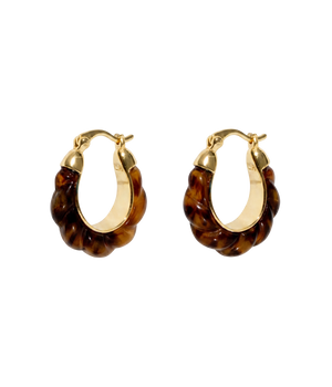 Loren Hope - Alani Hoop Earrings in Tortoise
