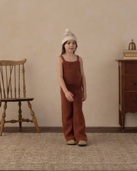 Rylee + Cru Fuzzy Knit Lounge Set in Brick