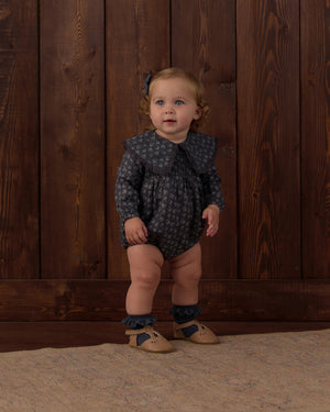 Rylee + Cru Fern Romper in Heart Ditsy