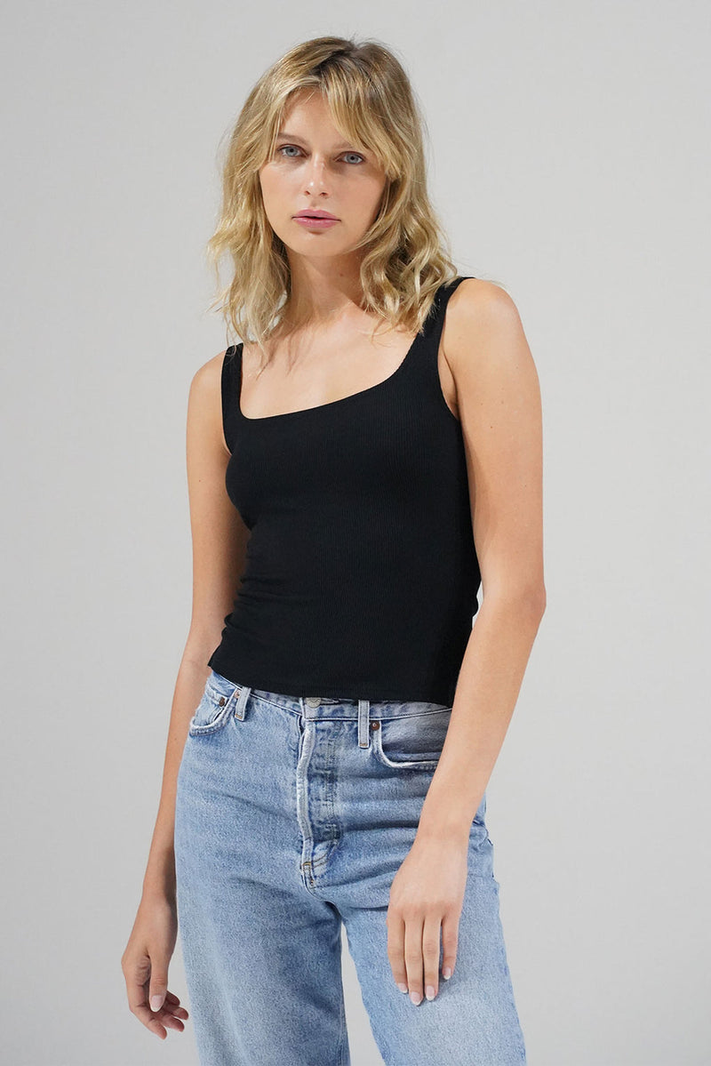 LNA Scoop Ribbed Tank - Multiple Colors!
