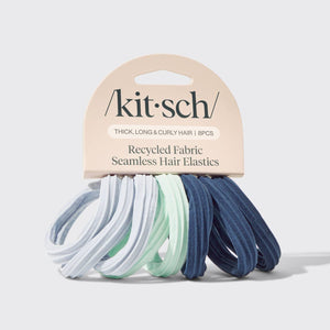 KITSCH Recycled Seamless Hair Elastics 8pc Set Garden Bouquet