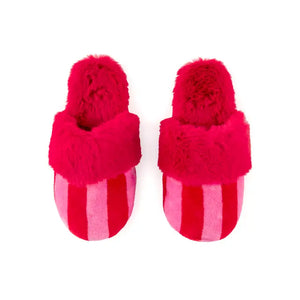 Shiraleah Felicity Stripe Slippers in Red