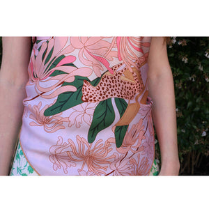 Jessie Zhao New York Double Sided Silk Scarf in Jungle Gathering